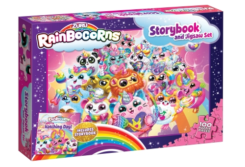RAINBOCORNS: BOOK AND PUZZLE (100 PIECES)
