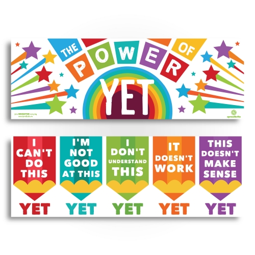 Product: The Power of Yet Classroom Banner - Teacher Resource - School ...