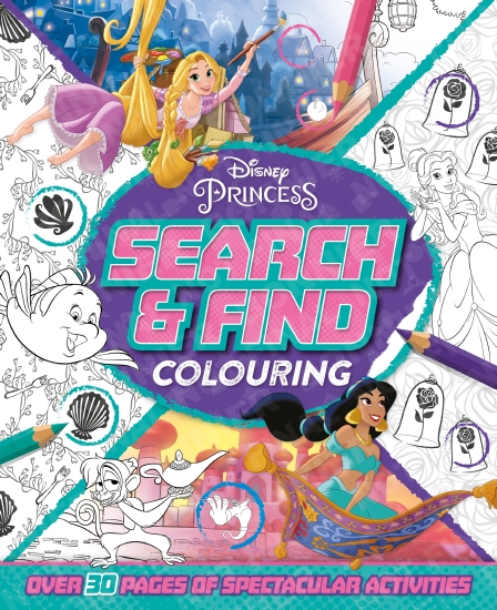 Disney Princess: Search and Find Colouring 