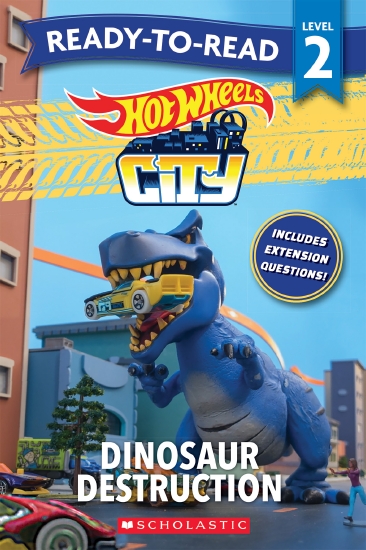 Hot Wheels City: Dinosaur Destruction – Ready-to-Read Level 2 (Mattel)