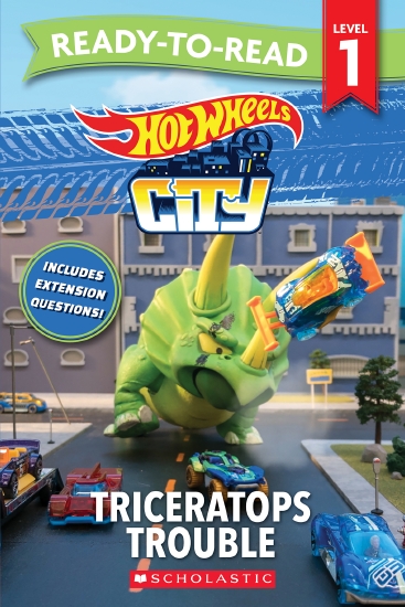 Hot Wheels City: Triceratops Trouble – Ready-to-Read Level 1 (Mattel)