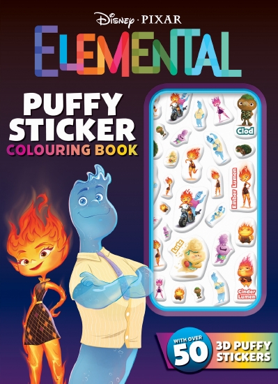 Elemental: Puffy Sticker Colouring Book (Disney Pixar)