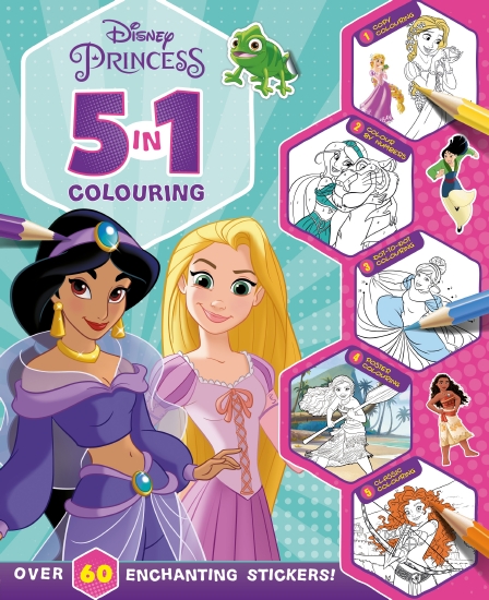 The Store - Disney Princess: 5 In 1 Colouring - Book - The Store