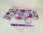 Smartphone Holographic Daisy Stationery Set