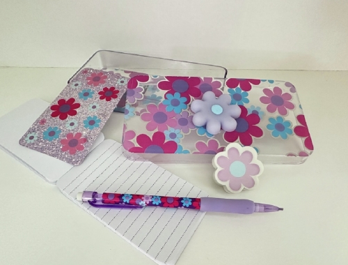 Smartphone Holographic Daisy Stationery Set