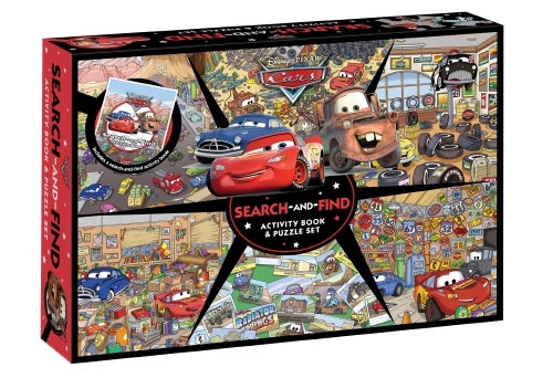 Cars: Search-and-Find Activity Book and Puzzle Set (Disney Pixar: 200 Pieces)