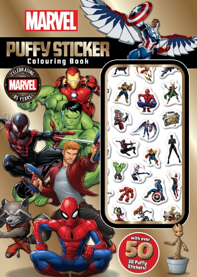 Marvel 85th Anniversary: Puffy Sticker Colouring Book