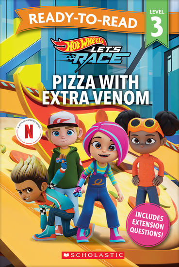 Hot Wheels: Pizza With Extra Venom - Ready-to-Read Level 3 (Mattel) 