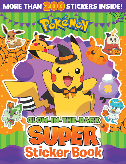Pokemon: Halloween Glow-in-the-Dark Super Sticker Book 