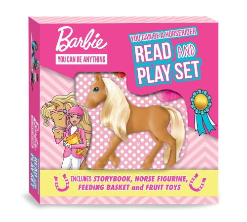 BARBIE YOU CAN BE ANYTHING: YOU CAN BE A HORSERIDER READ AND PLAY SET (MATTEL)