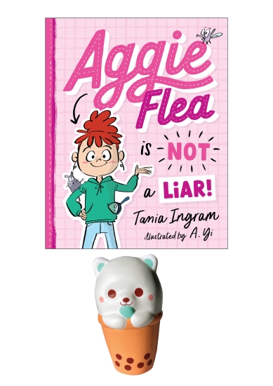 AGGIE FLEA IS NOT A LIAR #1 WITH BEAR BUBBLE TEA SQUISHY