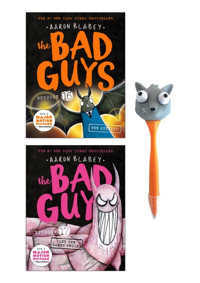 BAD GUYS 2-PACK (#16 & #17) WITH MR WOLF PEN