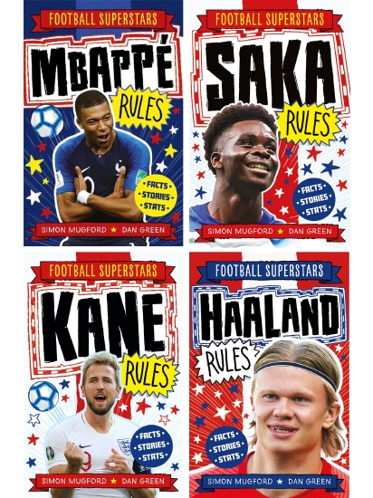 Football Superstars 4-pack (Mbappe, Saka, Kane, Haaland)