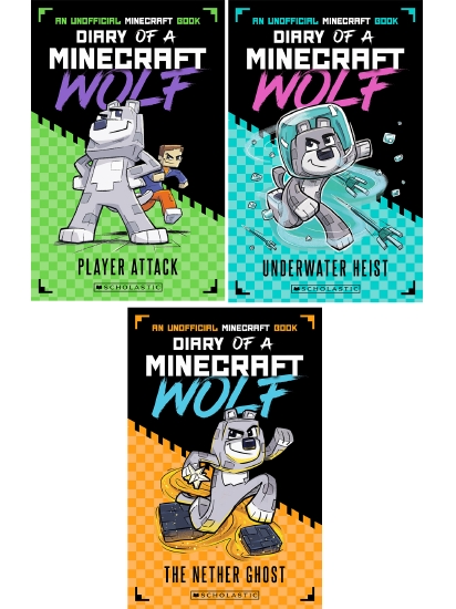 DIARY OF A MINECRAFT WOLF 3-PACK