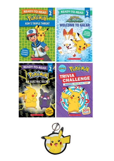 Pokemon 4-pack with keychain