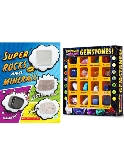 Mini Capsule With Rocks The Store - SUPER ROCKS AND MINERALS W MINI ROCK COLLECTION - Pack ...