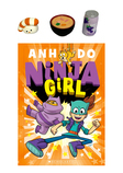 Ninja Girl #1 with ramen, sushi, grape soda squishy