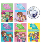 Ella and Olivia Love Animals 5-Pack with Paw Print Heart necklace