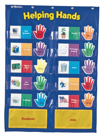 Product: Helping Hands Pocket Chart - Teacher Resource - School Essentials