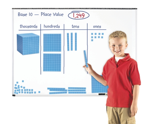Didax Educational Resources Magnetic Base Ten Place Value Set 