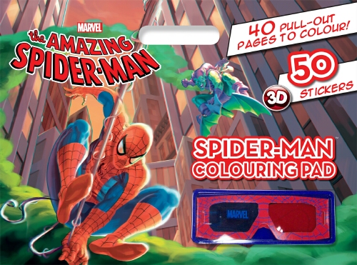 SPIDERMAN COLOURING PAD 3D