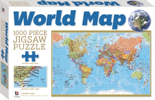 The Store WORLD MAP JIGSAW PUZZLE Toy Game The Store   8227621 Z 