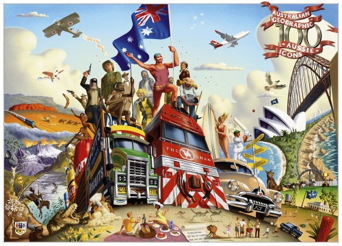 AUSTRALIAN ICONS POSTER