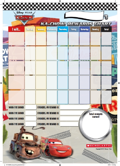 The Store Disney Cars Reward Chart Book The Store