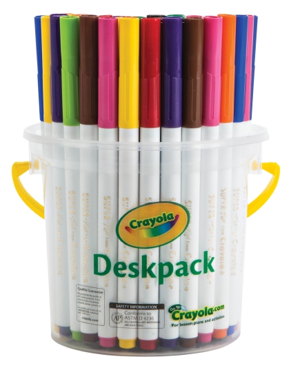 Crayola Washable Super Tips Markers Deskpack - Set of 40                                            