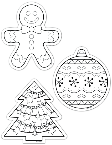 Product Colour Me Christmas Cut Outs Arts Crafts School Essentials