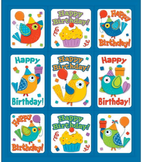 BOHO BIRTHDAY STICKERS