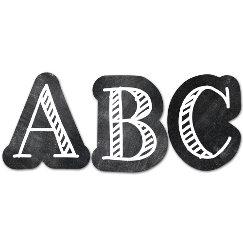 Product CHALK IT UP LETTER STKR LRGE Teacher Resource School