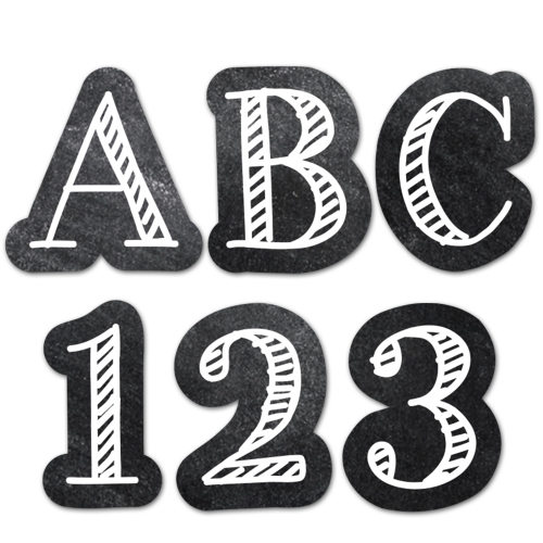 Product CHALK IT UP LETTER STKR SML Teacher Resource School Essentials