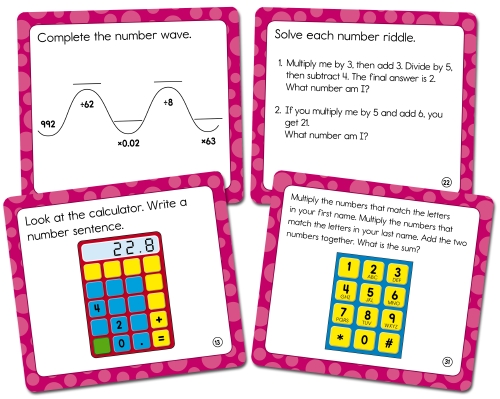 Product: MATHS ACTIVITY CARDS YEAR 5 - Teacher Resource - School Essentials