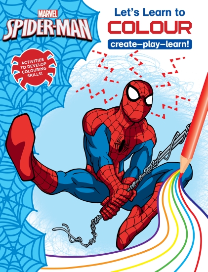 SPIDERMAN LETS LEARN TO COLOUR