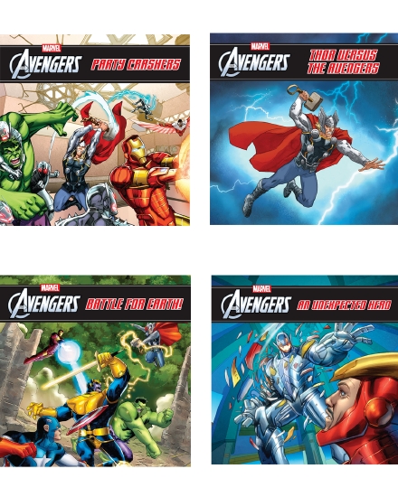 AVENGERS 8X8 STORYBOOK 4 PACK
