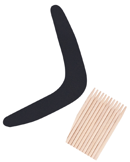 Large Scratch Art Boomerangs                                                                        