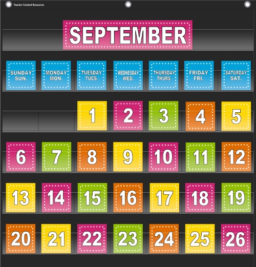 Pocket Chart Calendar Pieces