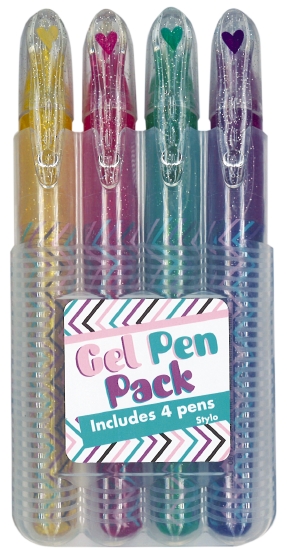 METALLIC GEL PEN 4-PACK       