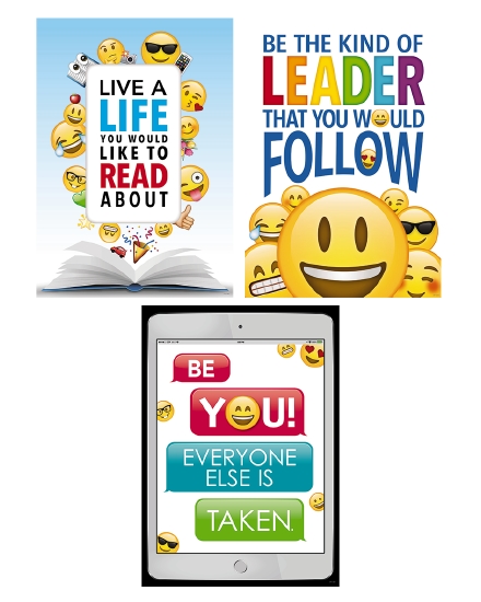 EMOJI FUN INSPIRE U POSTER SET