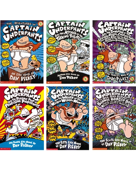 The Store - CAPT UNDERPANTS 1-6 BOXSET QBD - Pack - The Store