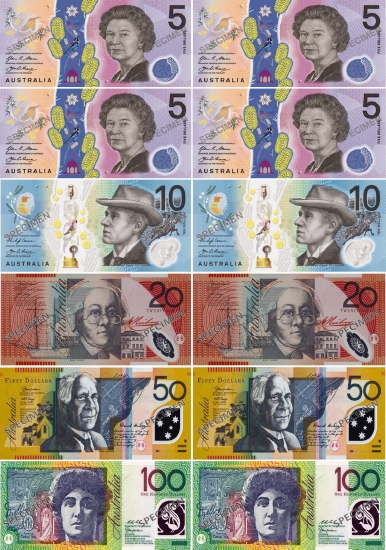 Magnetic Australian Notes Manipulatives                                                             