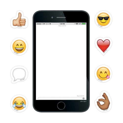 Emoji Smartphone Cut Outs                                                                           