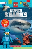 Lego Nonfiction Reader Super Sharks with stickers                                                   