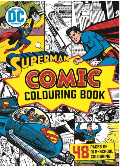 DC COMICS SUPERMAN VINTAGE COLOURING BOOK