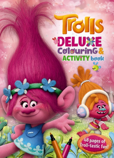 The Store - Dreamworks: Trolls Deluxe Colouring & Activity Book - Book ...
