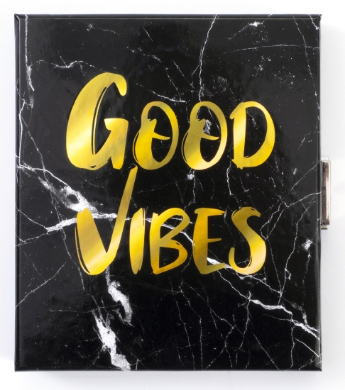 Good Vibes Black Marble Lockbox                                                                     