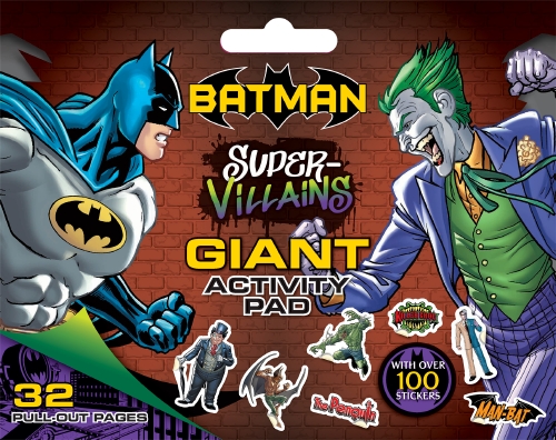 Product: Batman Super-Villains: Giant Activity Pad (Warner Bros) - Book -  School Essentials