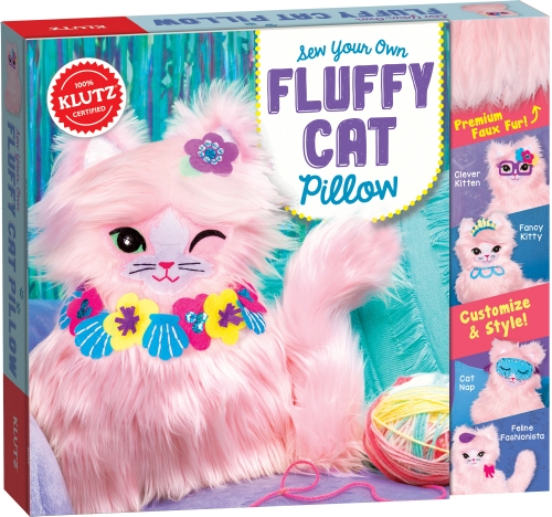 SEW YOUR OWN FLUFFY CAT PILLOW