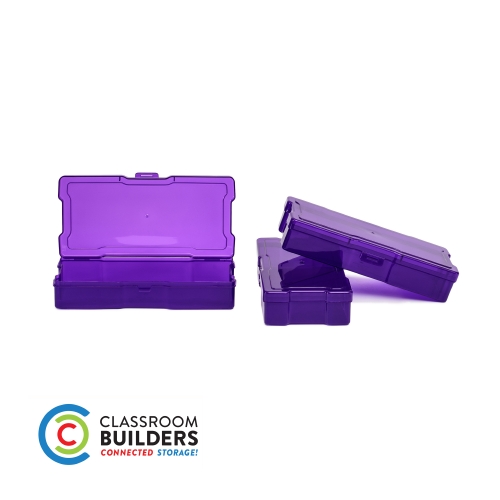SNAP-LOCK CASE PURPLE 3PK
